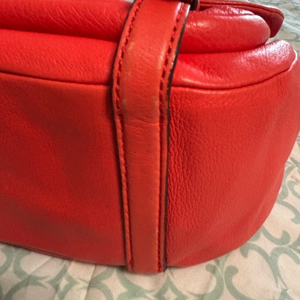 Coach 1941 Red Leather Crossbody Satchel Annabella Bag - Picture 3 of 9